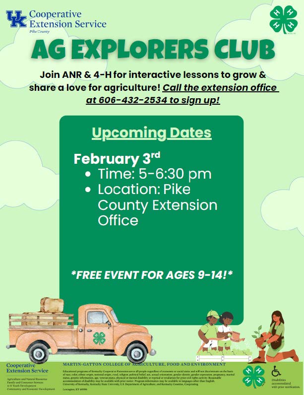 Ag Explorers Club Flyer