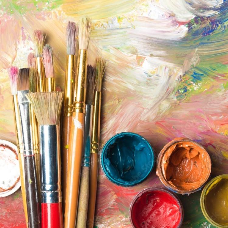 paint and brushes